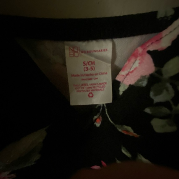 Beautiful Black Floral Adjustable Spaghetti Strap Dress - Picture 4 of 8